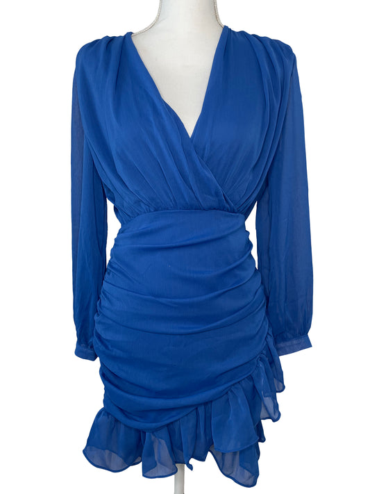 Ruffle Dress in Blue